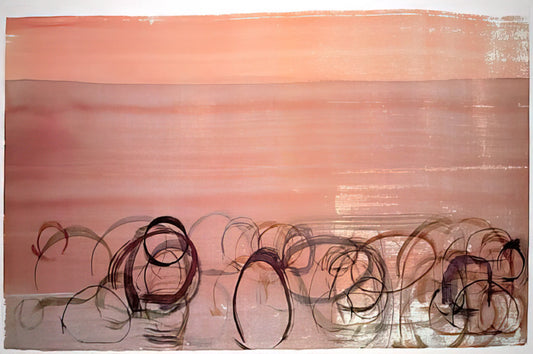 John Cage: The Revolutionary Composer Who Redefined Art and Silence - New River Watercolor, Series IV, #4 - 1988 by John Cage