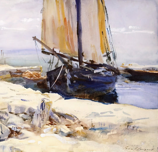 John Singer Sargent Famous Works: A Curator's Guide to His Masterpieces - Above Lake Garda at San Vigilio by John Singer Sargent
