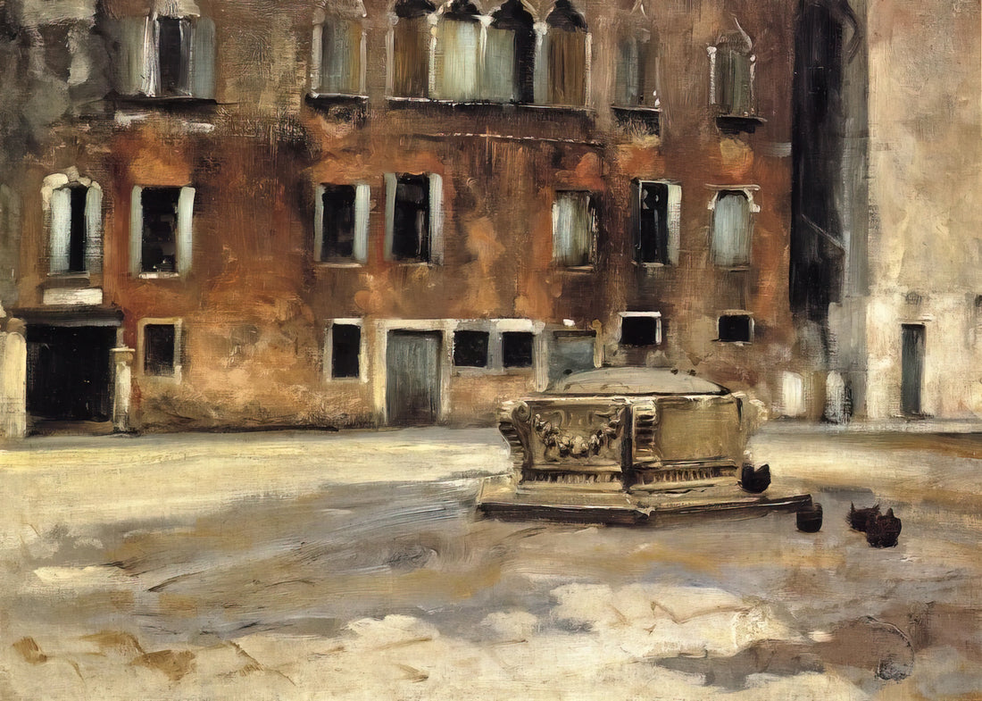 John Singer Sargent Oil Portraits: Mastery of Light, Character, and the Gilded Age - Campo San Agnese, Venise by John Singer Sargent