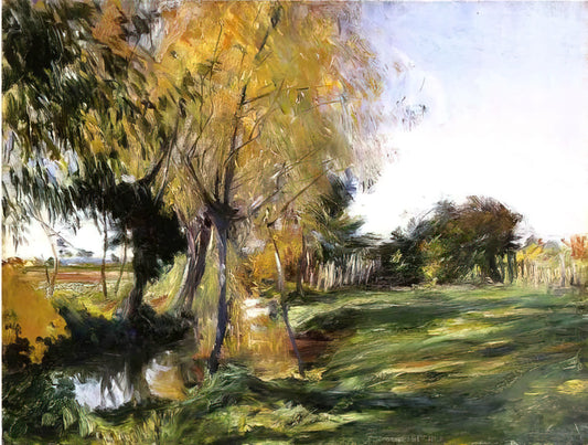 John Singer Sargent Paintings: A Master of Portraiture and Light - Landscape at Broadway by John Singer Sargent