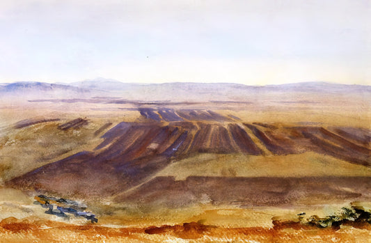 John Singer Sargent Photos: A Visual Journey Through the Master's Lens and Artistic Vision - The Plains from Nazareth by John Singer Sargent
