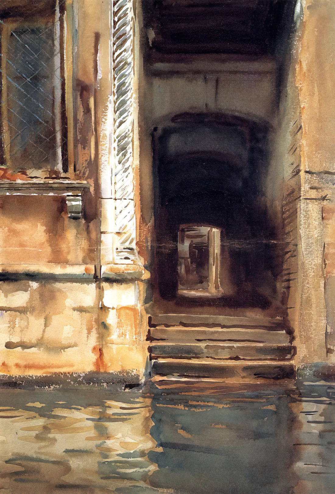 John Singer Sargent Prints for Sale: A Collector's Guide to Acquiring Masterful Portraits and Landscapes - Venetian Doorway by John Singer Sargent