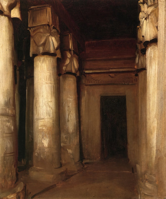 John Singer Sargent and Carolus-Duran: The Master-Apprentice Relationship That Shaped Modern Portraiture - Temple of Denderah by John Singer Sargent