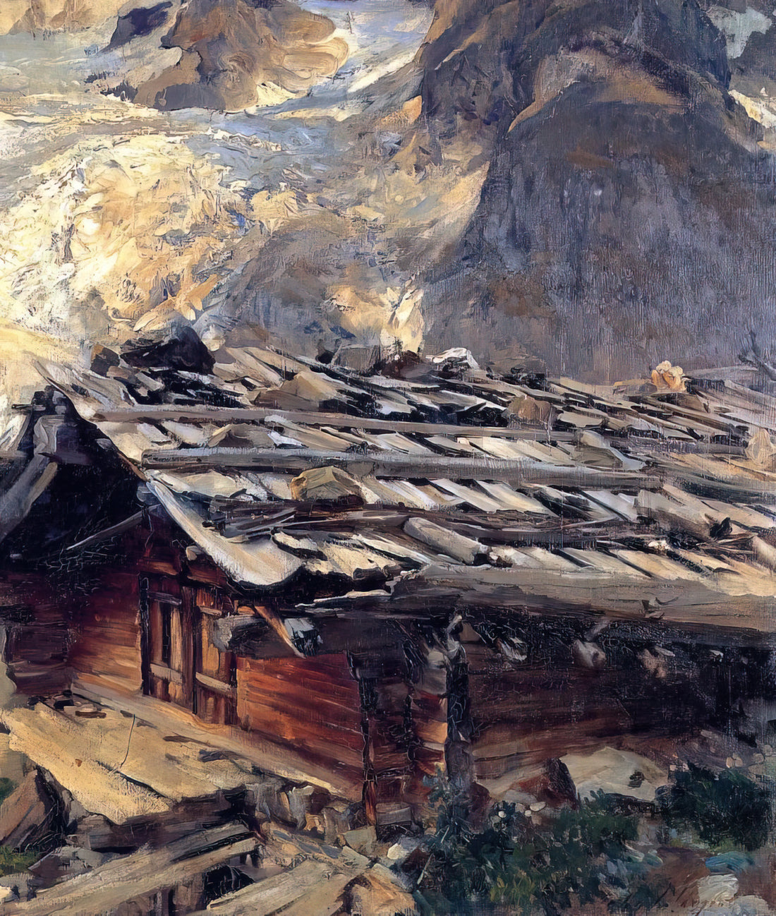 John Singer Sargent: The Master of Portrait Painting and His Enduring Legacy - Brenva Glacier by John Singer Sargent