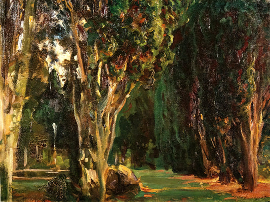 John Singer Sargent's Most Famous Paintings: A Curator's Guide to His Masterpieces - Falconieri Gardens, Frascati by John Singer Sargent