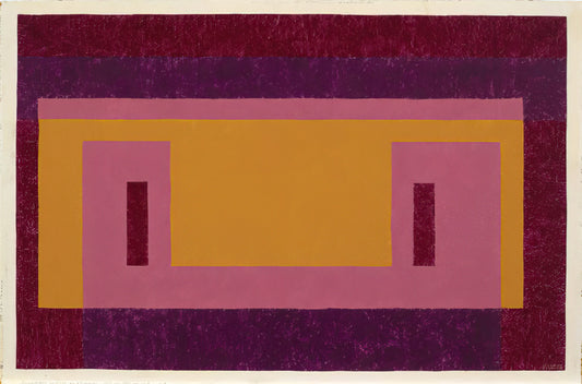 Josef Albers Artsy: The Visionary Who Redefined Color and Form - VARIANT ADOBE FAMILIAR FRONT 1948 by Josef Albers
