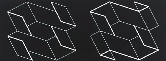 Josef Albers Artwork: The Master of Color Theory and Geometric Abstraction - DUO H 1966 by Josef Albers