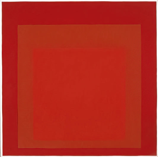Josef Albers Silkscreen Prints: A Masterclass in Color Theory and Precision - STUDY FOR HOMAGE TO THE SQUARE 1972 by Josef Albers