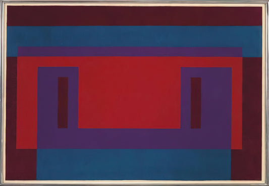 Josef Albers: The German Artist Who Revolutionized Color Theory and Modern Art - RED WALL 1956 by Josef Albers