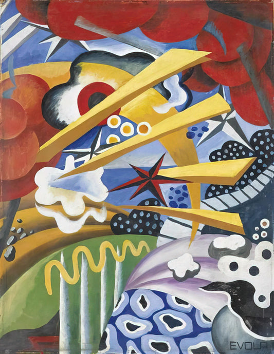 Julius Evola Books: The Philosophical Legacy of a Dadaist Artist and Esoteric Thinker - Untitled - 1919 by Julius Evola