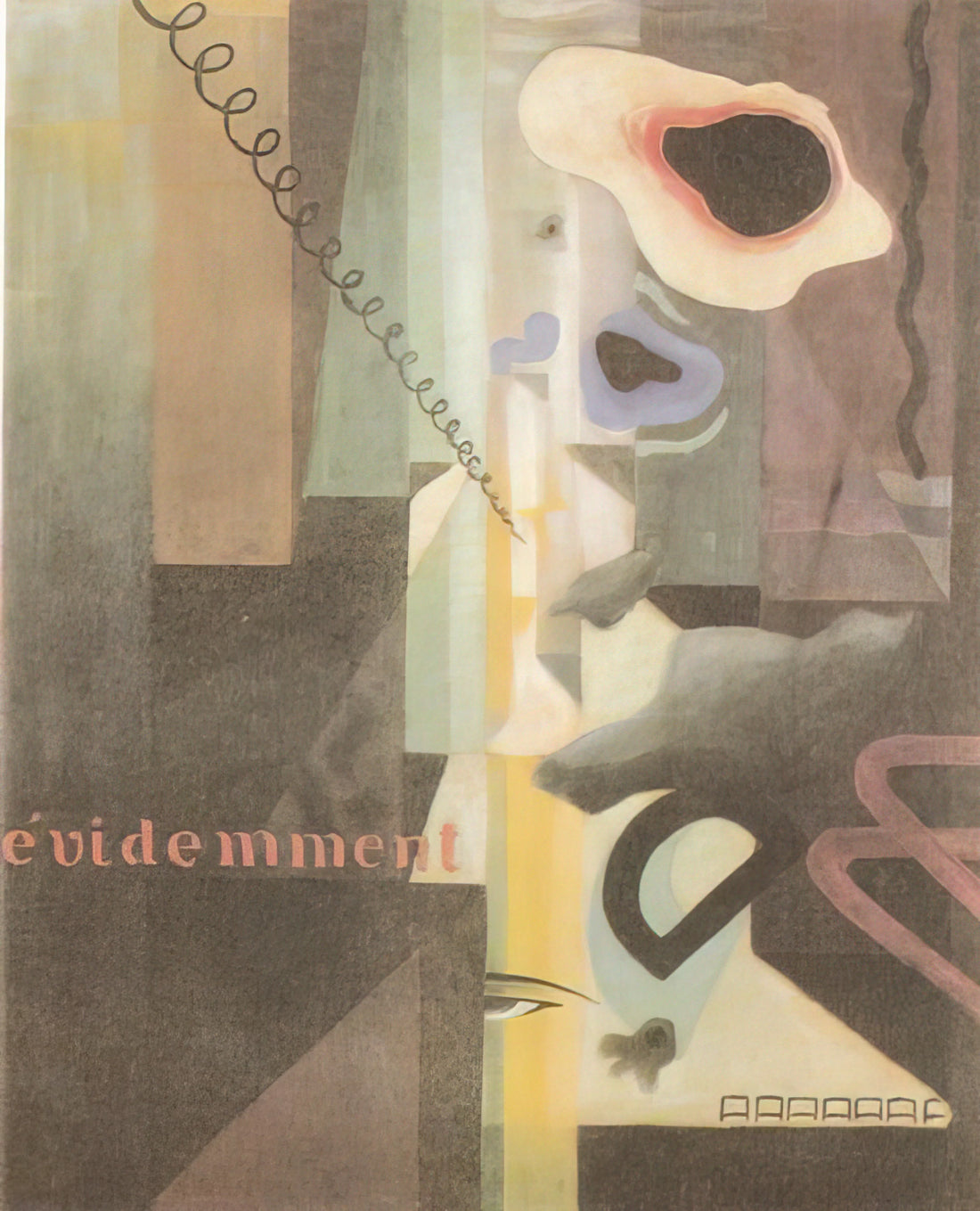Julius Evola Magic: The Esoteric Art of a Controversial Philosopher-Painter - Composizione Paesaggio Dada n. 3 o n. 2 - 1921 by Julius Evola