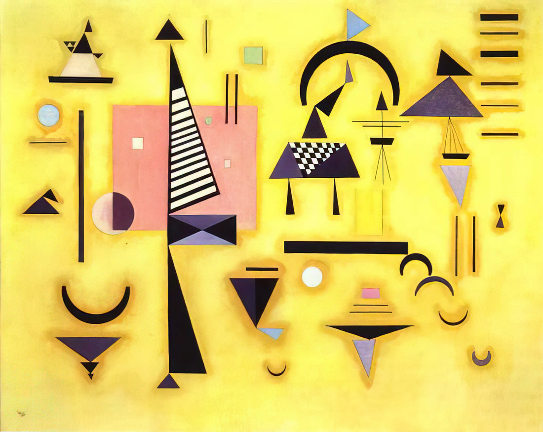 Kandinsky Composition 9: A Masterpiece of Abstract Expressionism - DECISIVE PINK 1932 by Wassily Kandinsky