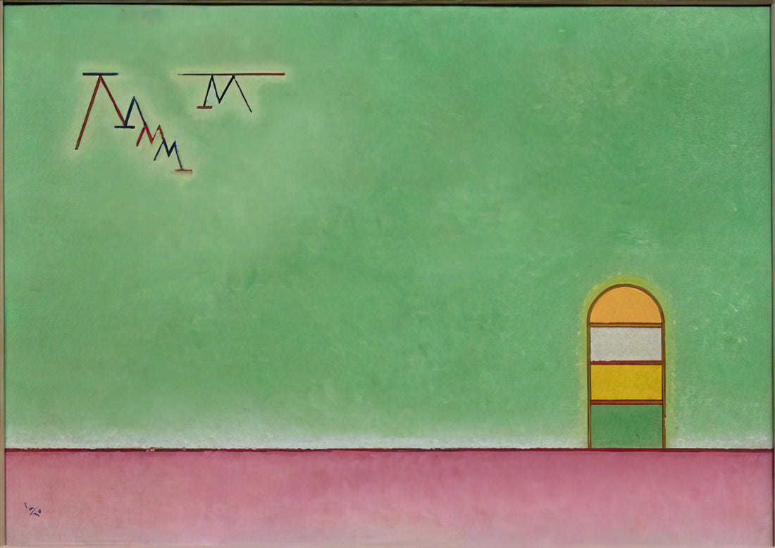 Kandinsky Framed: A Curator's Guide to Displaying Abstract Masterpieces - GREEN EMPTYNESS 1930 by Wassily Kandinsky