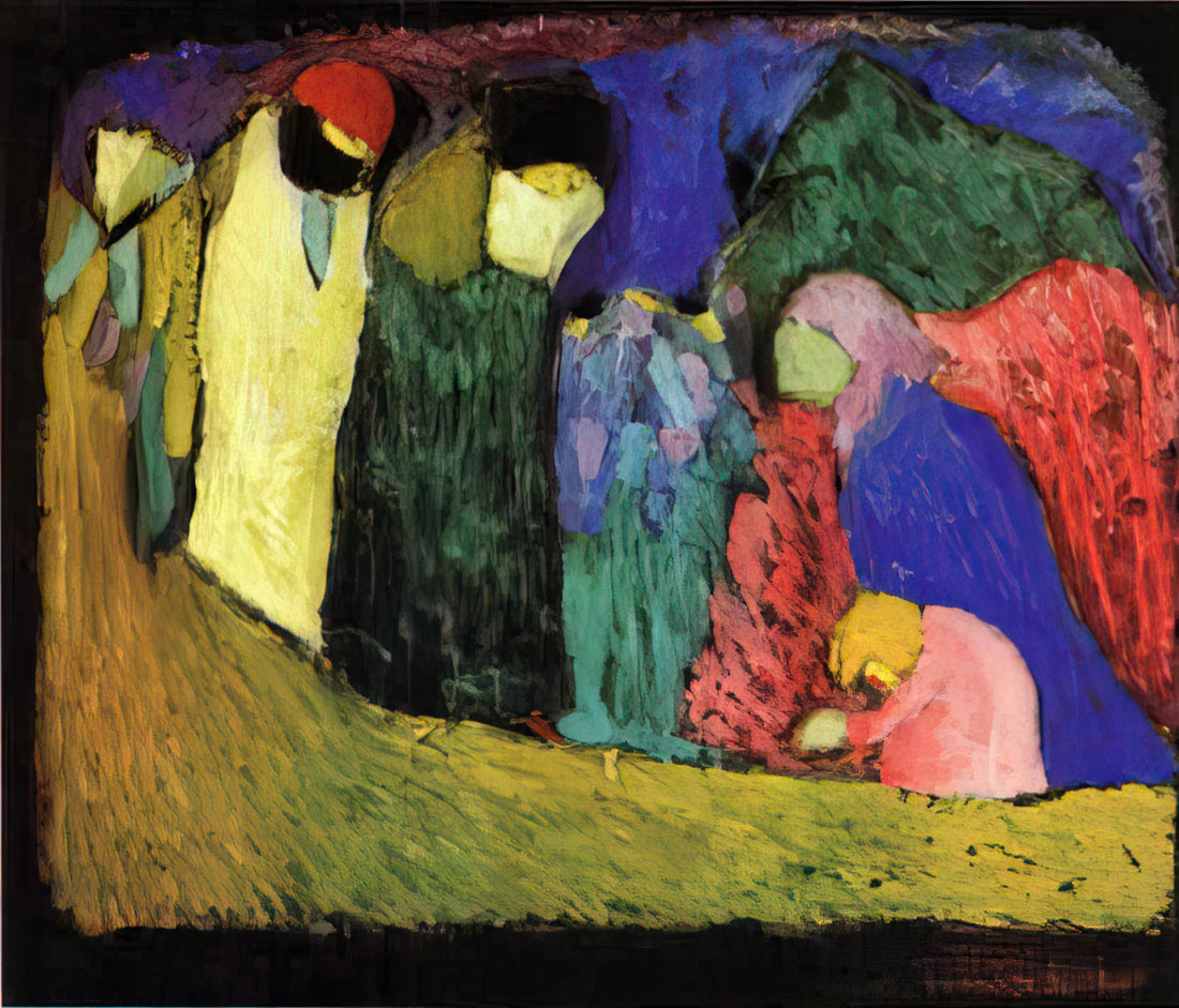 Kandinsky Inspired Art: From Abstract Pioneering to Modern Expression - ENCOUNTER 1908 by Wassily Kandinsky