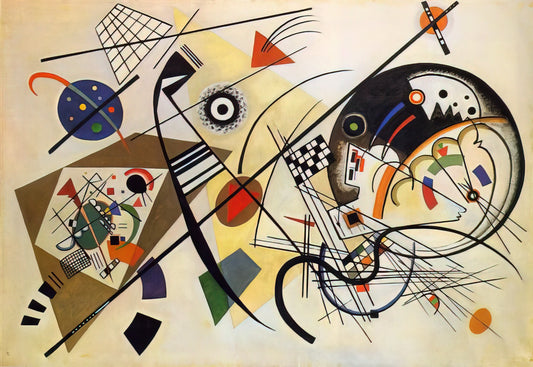 Kandinsky-Like Artists: Pioneers of Abstract Expressionism and Spiritual Abstraction - TRANSVERSE LINE 1923 by Wassily Kandinsky
