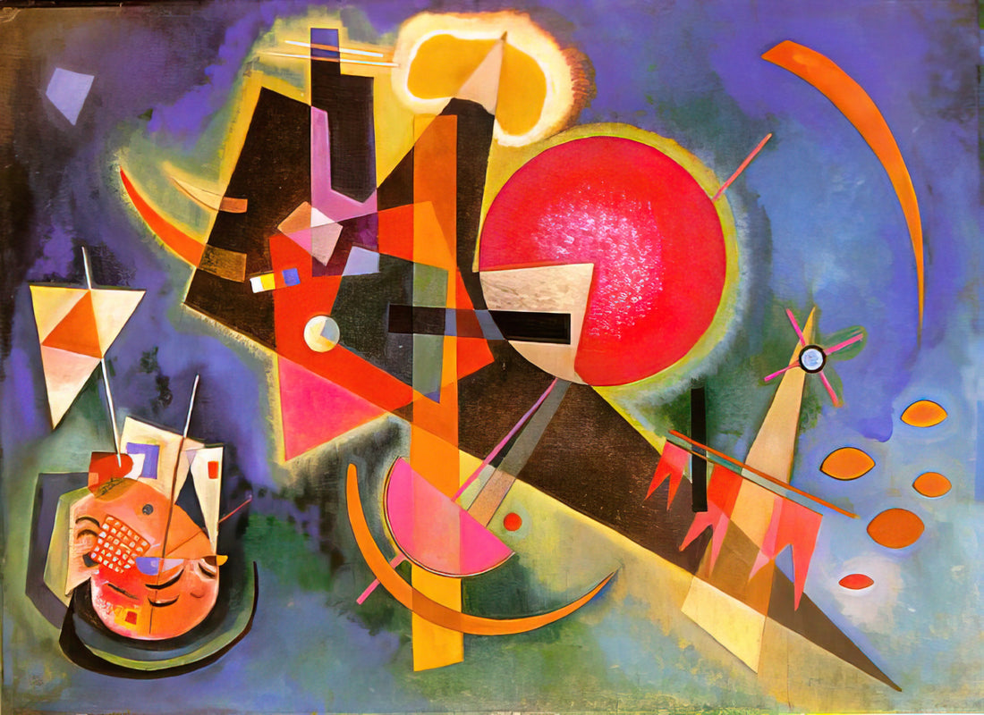 Kandinsky Moon: Celestial Symbolism in the Abstract Master's Cosmic Vision - IN BLUE 1925 by Wassily Kandinsky
