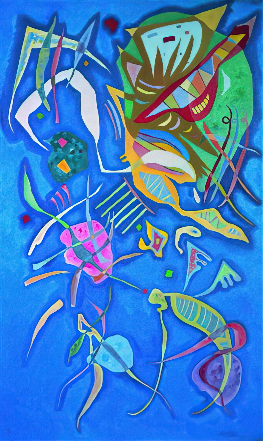 Kandinsky Swinging Print: A Masterpiece of Abstract Expressionism - GROUPING 1937 by Wassily Kandinsky
