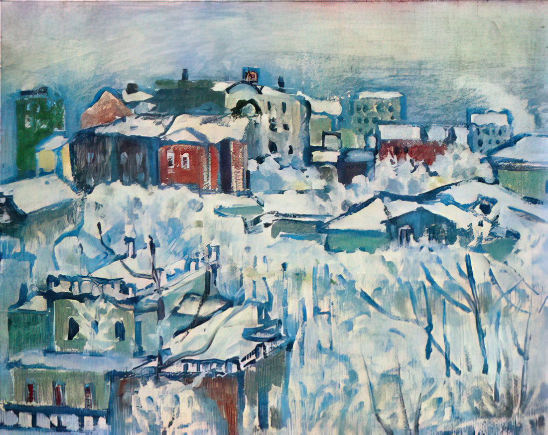 Kandinsky Thirty: A Deep Dive into the Artist's Revolutionary Abstract Series - MOSCOW SMOLENSKY BOULEVARD STUDY 1916 by Wassily Kandinsky