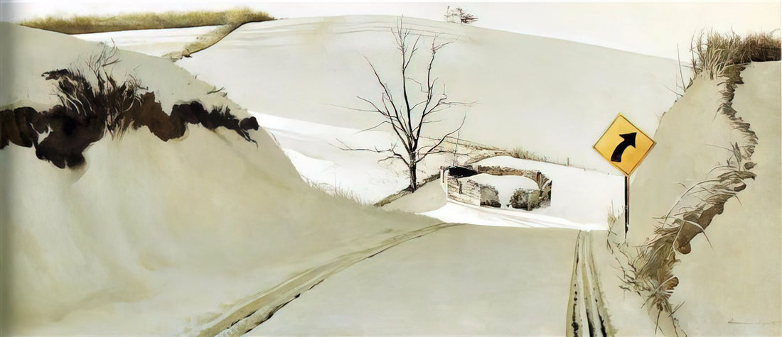 Kandinsky and Andrew Wyeth: A Study in Artistic Contrasts and Collectible Prints - RING ROAD by Andrew Wyeth