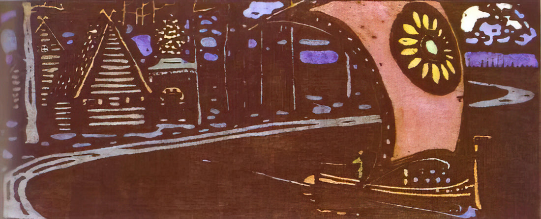 Kandinsky on White II: A Masterpiece of Abstract Expressionism - THE GOLDEN SAIL 1903 by Wassily Kandinsky