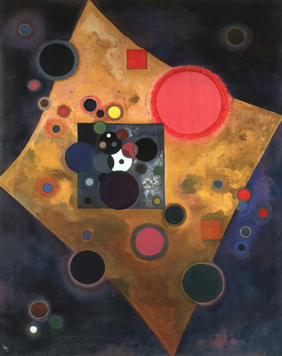 Kandinsky's Hommage à Grohmann: A Masterpiece of Abstract Expressionism - ACCENT ON ROSE 1926 by Wassily Kandinsky