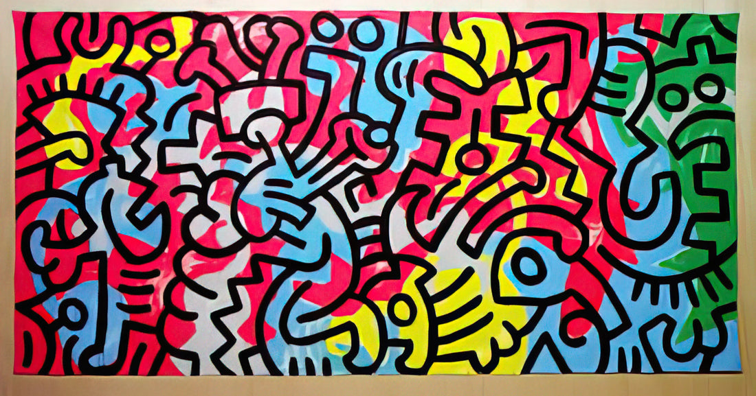 Keith Haring Art: Decoding the Visual Language of an Iconic Pop Artist - UNTITLED 1987 by Keith Haring