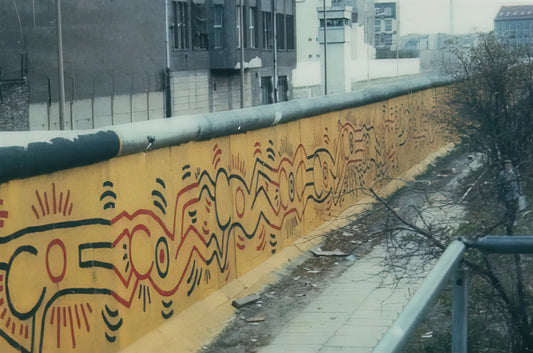 Keith Haring Line Art: The Radical Simplicity of a Pop Art Icon - BERLIN MURAL 1986 by Keith Haring