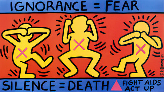 Keith Haring Montreux Jazz Festival 1983 Poster: A Vibrant Fusion of Art and Music - IGNORANCE FEAR 1989 by Keith Haring