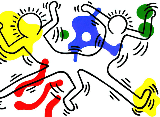 Keith Haring Wedding Invitations: A Guide to Iconic Art for Your Celebration - UNTITLED 1986 by Keith Haring