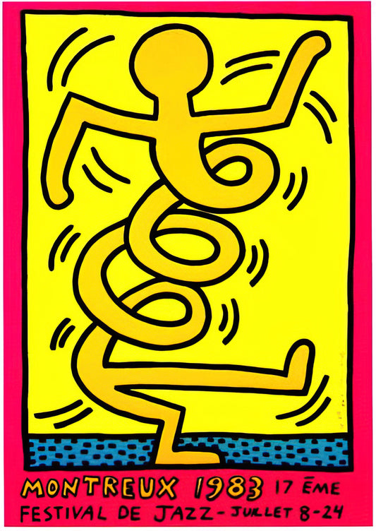 Keith Haring & The Grateful Dead: A Pop Art Icon Meets a Counterculture Legend - MONTREUX 1983 by Keith Haring