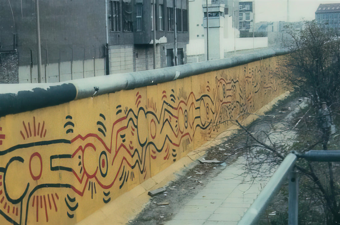 Keith Haring and Alexandra Kolossa: A Curated Exploration of Art, Legacy, and Collecting - BERLIN MURAL 1986 by Keith Haring