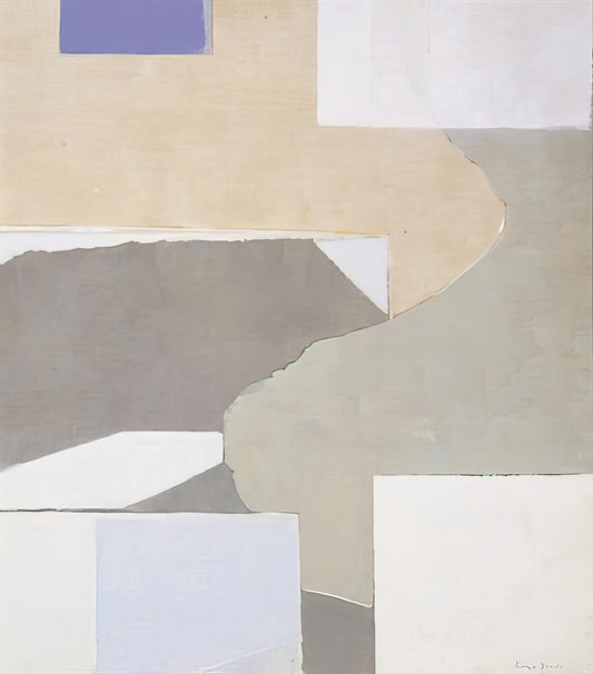 Kenzo Okada: The Quiet Master of Abstract Expressionism and Japanese Aesthetics - White and Brown - 1972 by Kenzo Okada