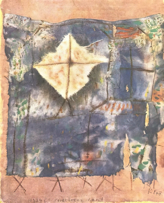 Klee Art Prints: A Collector's Guide to the Master of Color and Line - RAVAGED LAND 1921 by Paul Klee