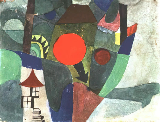Klee Notebook: The Artistic Diary of Paul Klee's Creative Universe - WITH THE SETTING SUN 1919 by Paul Klee