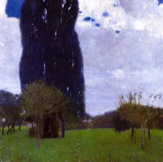 Klimt Reproductions for Sale: A Collector's Guide to Acquiring Museum-Quality Art Prints - THE TALL POPLAR TREES II by Gustav Klimt