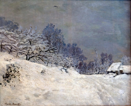LACMA Monet: Exploring the Museum's Claude Monet Collection and Its Legacy - The Road in front of Saint-Simeon Farm in Winter by claude monet