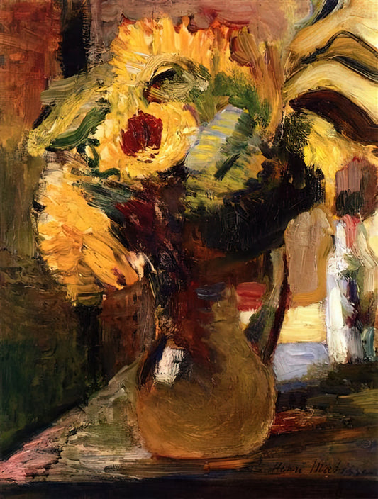 La Japonaise by Henri Matisse: A Masterpiece of Japonisme and Modernist Innovation - BOUQUET OF SUNFLOWERS 1897 by Henri Matisse