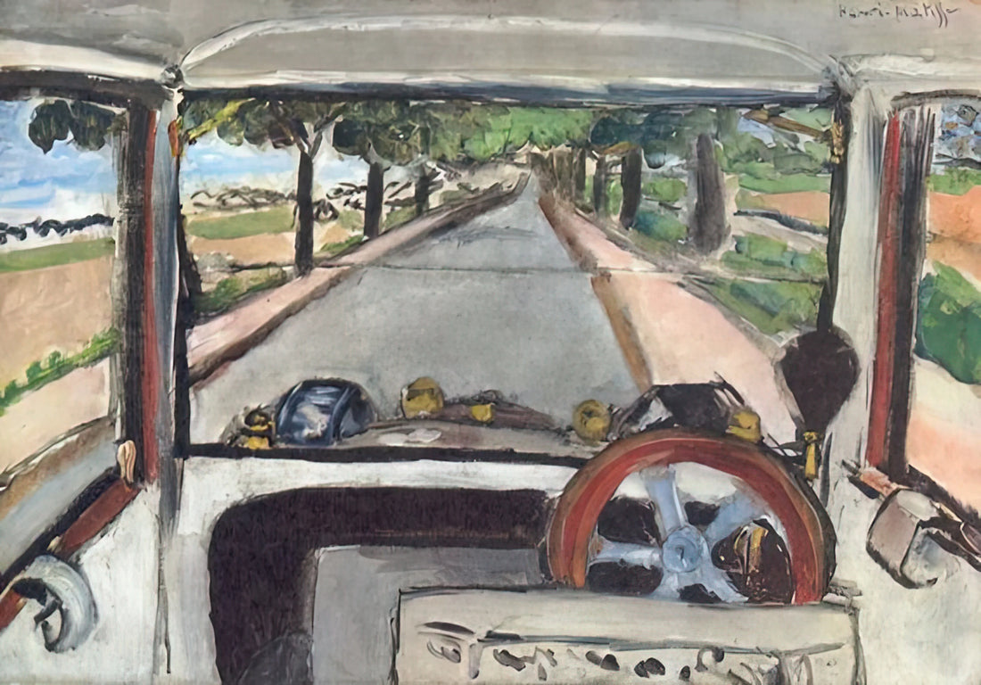 Landscape at Collioure Print: A Masterpiece of Fauvist Color and Modernist Vision - THE WINDSHIELD 1917 0 by Henri Matisse