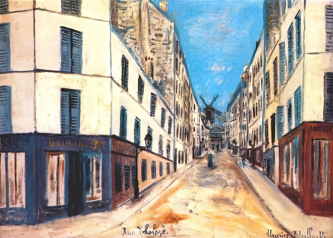 Lapin Agile Utrillo: Maurice Utrillo's Iconic Montmartre Cabaret in Art History - THOLOZE STREET by Maurice Utrillo