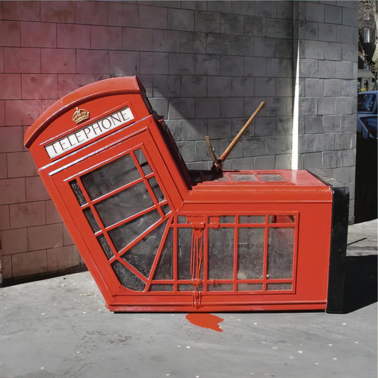 Large Banksy Framed Prints: A Collector's Guide to Iconic Street Art - VANDALISED PHONE BOX 2005 by Banksy