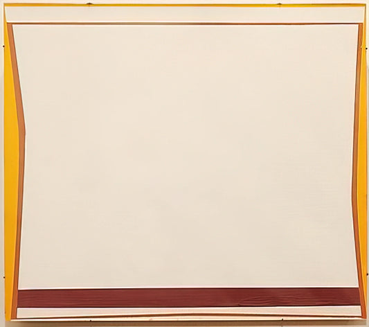 Larry Zox Print: Exploring the Dynamic Legacy of an Abstract Expressionist Innovator - White 7 - 1963 by Larry Zox
