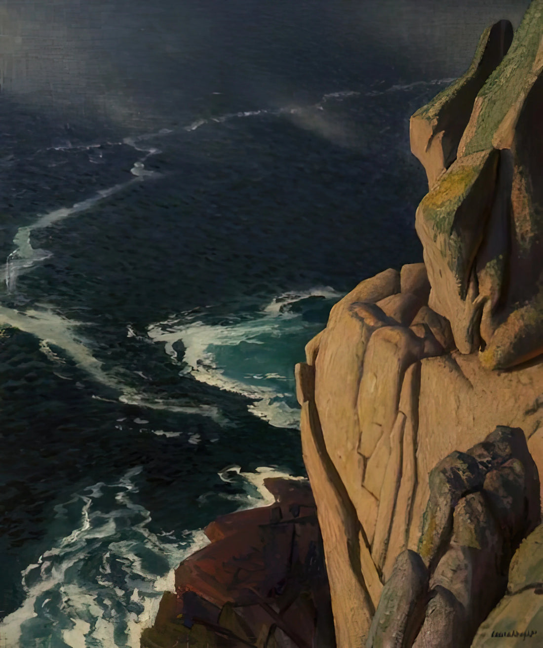 Laura Knight Paintings for Sale: A Collector's Guide to Acquiring Her Masterful Works - THE CRUEL SEA 1967 by Laura Knight
