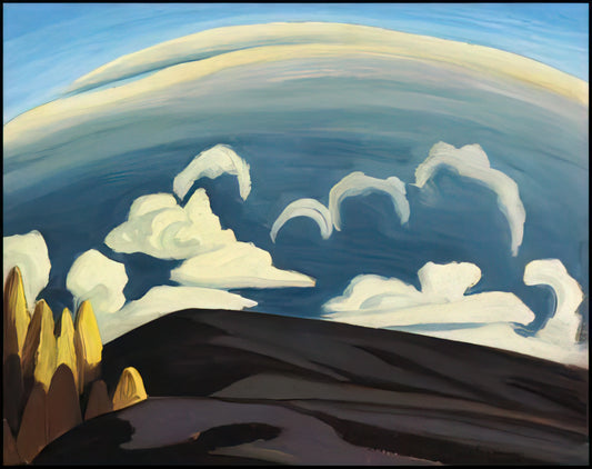 Lawren Harris Art: Exploring the Visionary Landscapes and Spiritual Abstractions of a Canadian Icon - Aftermath of Storm - Lake Superior Sketch XXXIV - 1926 by Lawren Harris