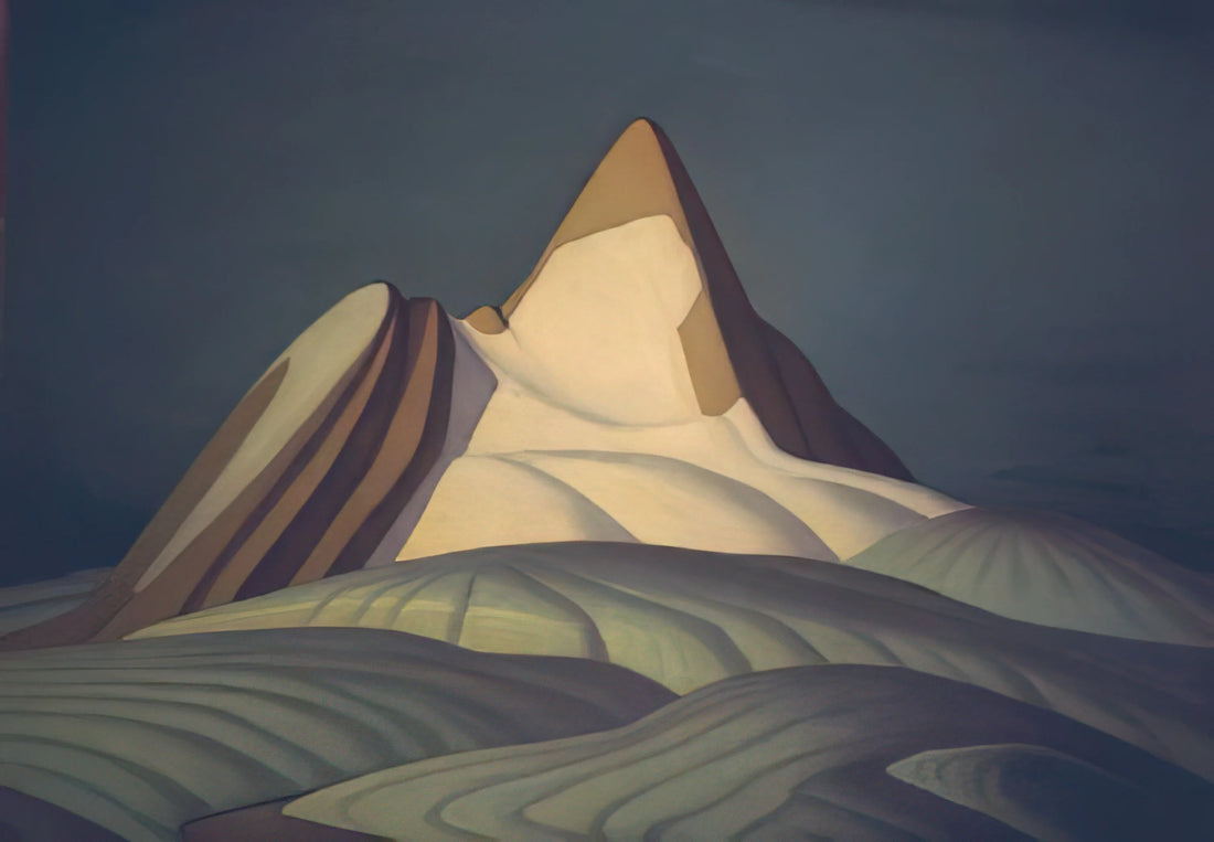 Lawren Harris Canvas: The Evolution of a Canadian Master's Vision - Isolation Peak, Rocky Mountains - 1930 by Lawren Harris