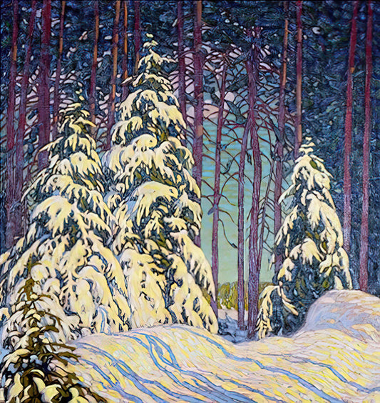 Lawren Harris Posters: A Collector's Guide to Canada's Iconic Group of Seven Artist - Winter Sunrise - 1913 by Lawren Harris