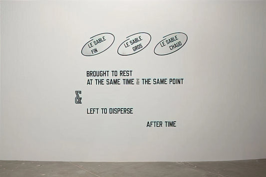 Lawrence Weiner Art: The Language of Conceptualism and Its Enduring Legacy - Le sable fin... - 2008 by Lawrence Weiner