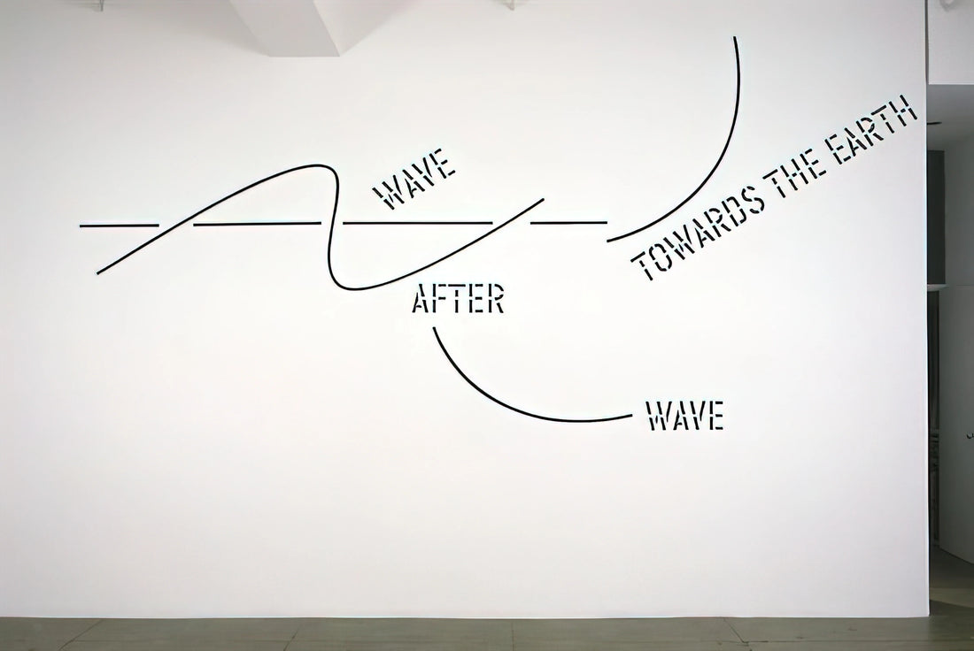 Lawrence Weiner Artwork: The Conceptual Language of Material and Space - Wave After Wave - 2002 by Lawrence Weiner