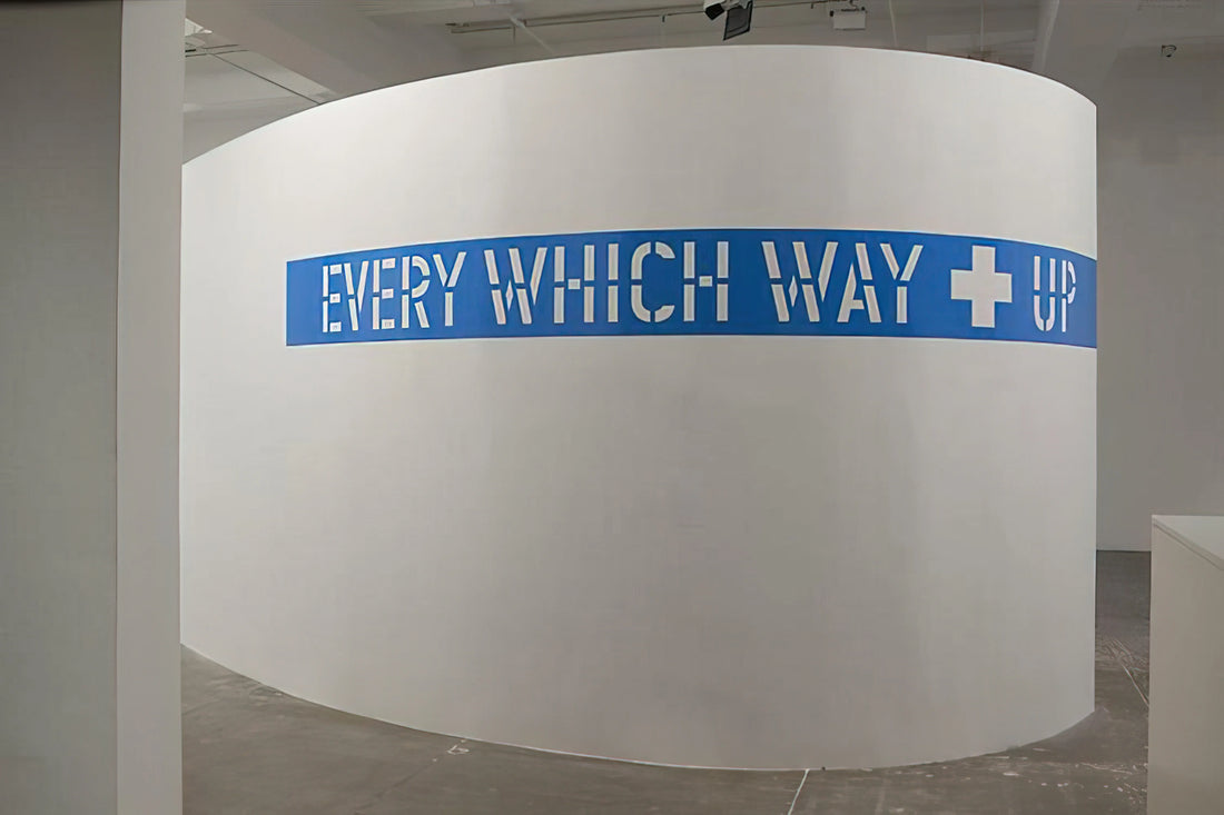 Lawrence Weiner Posters: The Conceptual Art of Language as Visual Medium - Every Which Way  Up - 2010 by Lawrence Weiner
