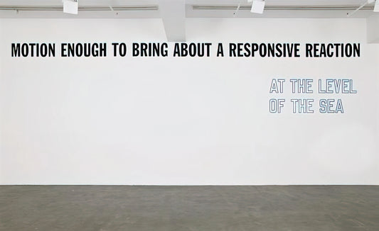 Lawrence Weiner Sculpture: The Language Artist Who Redefined Conceptual Art - Motion Enough to Bring About... - 2008 by Lawrence Weiner