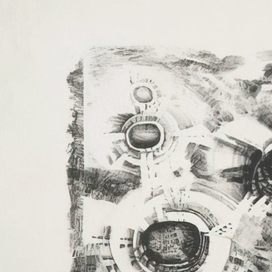Lee Bontecou Prints: Exploring the Artist's Pioneering Vision in Museum-Quality Editions - SECOND STONE 1962 by Lee Bontecou
